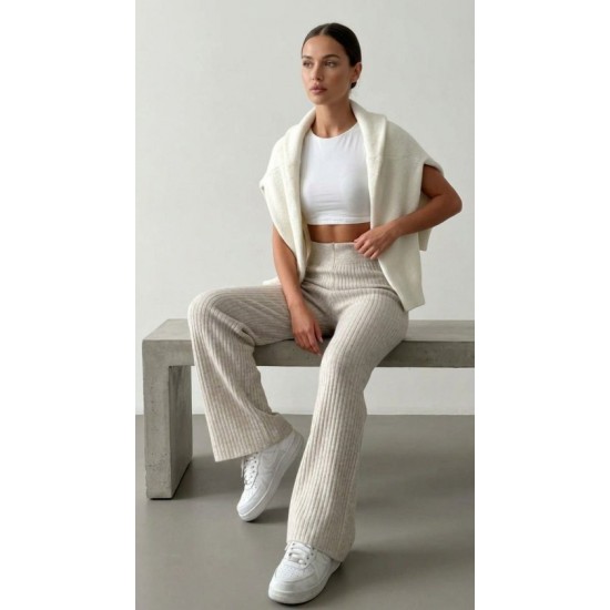 Kadın Kaşkorse Bol Paça Pantolon , 32430