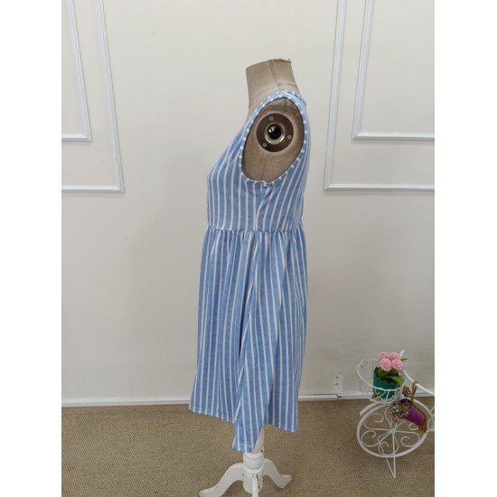 Kadın Kolsuz V Askılı Düğme Detaylı Süprem Kısa Elbise, 32431