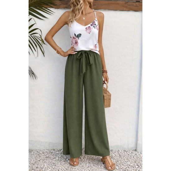 Kadın Askılı V Yakalı Bluz Ve Aerobin Pantolon Ikili Takım , 32442