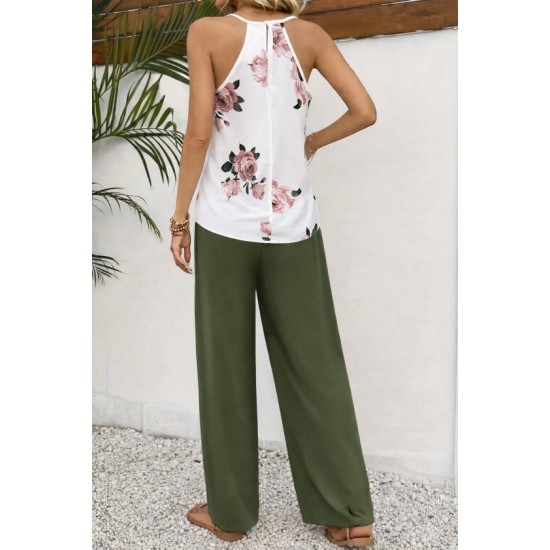 Kadın Askılı V Yakalı Bluz Ve Aerobin Pantolon Ikili Takım , 32442