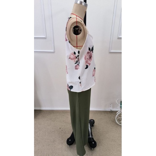 Kadın Askılı V Yakalı Bluz Ve Aerobin Pantolon Ikili Takım , 32442