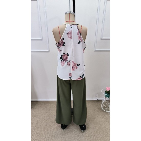 Kadın Askılı V Yakalı Bluz Ve Aerobin Pantolon Ikili Takım , 32442