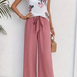 Kadın Askılı V Yakalı Bluz Ve Aerobin Pantolon Ikili Takım , 32441