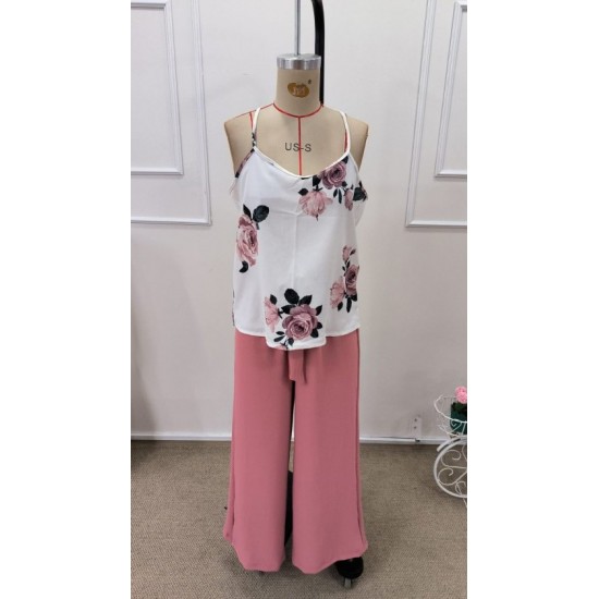 Kadın Askılı V Yakalı Bluz Ve Aerobin Pantolon Ikili Takım , 32441