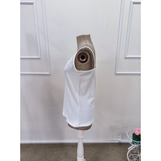 Kadın Ip Askılı V Dantel Yakalı Bürümcük Bluz , 32438