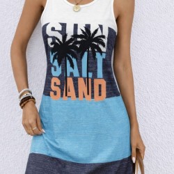 Kadın Askılı Yuvarlak Yakalı çok Renkli Kısa Süprem Elbise , 32450