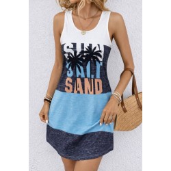 Kadın Askılı Yuvarlak Yakalı çok Renkli Kısa Süprem Elbise , 32450