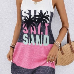 Kadın Askılı Yuvarlak Yakalı çok Renkli Kısa Süprem Elbise , 32449 Kadın Askılı Yuvarlak Yakalı çok Renkli Kısa Süprem Elbise , 32449