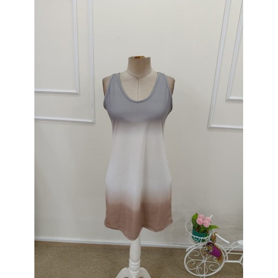 Kadın Askılı Yuvarlak Yakalı Kısa Süprem Elbise , 32452