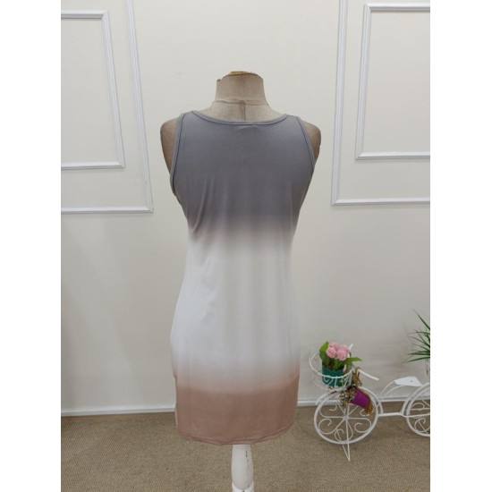 Kadın Askılı Yuvarlak Yakalı Kısa Süprem Elbise , 32452