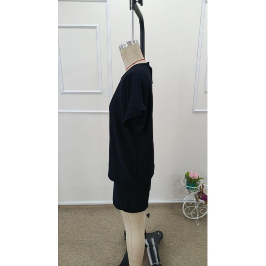 Kadın Kısa Kollu Bisiklet Yaka Bürümcük Bluz Ve Kısa Short Ikili Takım, 32466