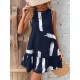 Kadın Kolsuz Bisiklet Yaka Arkadan Fiyonklu Süprem Kısa Elbise, 32520