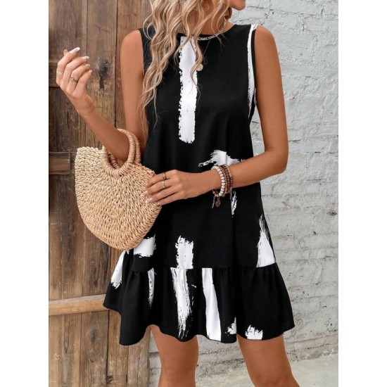 Kadın Kolsuz Bisiklet Yaka Arkadan Fiyonklu Süprem Kısa Elbise, 32517 Kadın Kolsuz Bisiklet Yaka Arkadan Fiyonklu Süprem Kısa Elbise, 32517