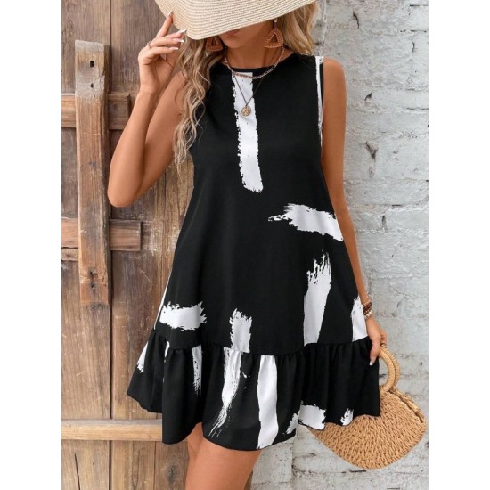 Kadın Kolsuz Bisiklet Yaka Arkadan Fiyonklu Süprem Kısa Elbise, 32517 Kadın Kolsuz Bisiklet Yaka Arkadan Fiyonklu Süprem Kısa Elbise, 32517