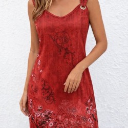 Kadın Askılı V Yakalı Kuş Gözü Detaylı Desenli Kısa Süprem Elbise, 32542 Kadın Askılı V Yakalı Kuş Gözü Detaylı Desenli Kısa Süprem Elbise, 32542