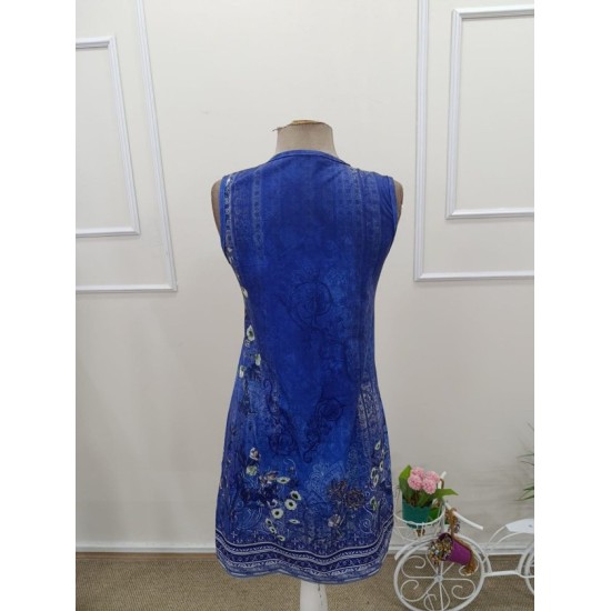 Kadın Askılı V Yakalı Kuş Gözü Detaylı Desenli Kısa Süprem Elbise, 32541 Kadın Askılı V Yakalı Kuş Gözü Detaylı Desenli Kısa Süprem Elbise, 32541