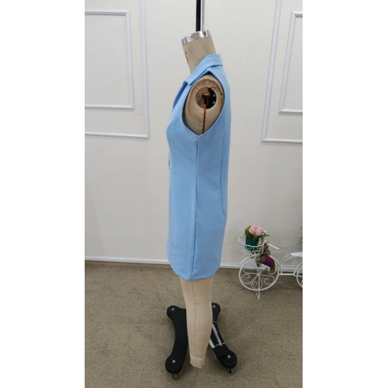 Kadın Askılı Yakalı önden Düğmeli Kısa Atlas Elbise, 32549 Kadın Askılı Yakalı önden Düğmeli Kısa Atlas Elbise, 32549