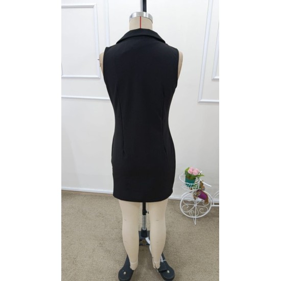 Kadın Askılı Yakalı önden Düğmeli Kısa Atlas Elbise, 32544 Kadın Askılı Yakalı önden Düğmeli Kısa Atlas Elbise, 32544