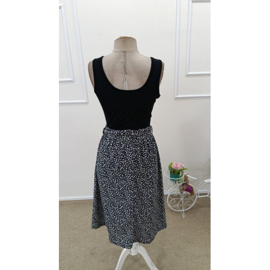 Kadın Askılı Yuvarlak Yakalı üst Viskon Alt Süprem Kısa Elbise , 32543