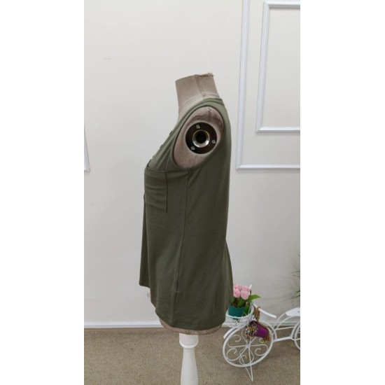 Kadın Askılı önden Düğmeli Viskon Bluz, 32565 Kadın Askılı önden Düğmeli Viskon Bluz, 32565