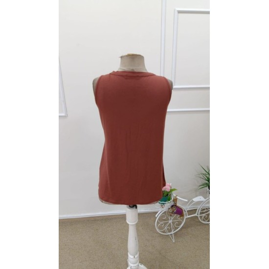 Kadın Askılı önden Düğmeli Viskon Bluz, 32564