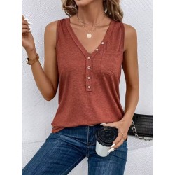 Kadın Askılı önden Düğmeli Viskon Bluz, 32564