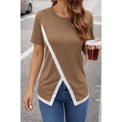 Kadın Kısa Kollu Bisiklet Yaka Viskon Bluz , 32561 Kadın Kısa Kollu Bisiklet Yaka Viskon Bluz , 32561