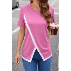 Kadın Kısa Kollu Bisiklet Yaka Viskon Bluz , 32560 Kadın Kısa Kollu Bisiklet Yaka Viskon Bluz , 32560