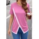 Kadın Kısa Kollu Bisiklet Yaka Viskon Bluz , 32560 Kadın Kısa Kollu Bisiklet Yaka Viskon Bluz , 32560