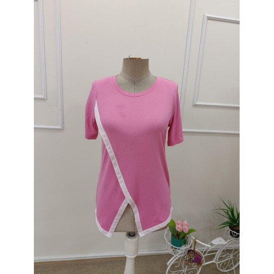 Kadın Kısa Kollu Bisiklet Yaka Viskon Bluz , 32560 Kadın Kısa Kollu Bisiklet Yaka Viskon Bluz , 32560