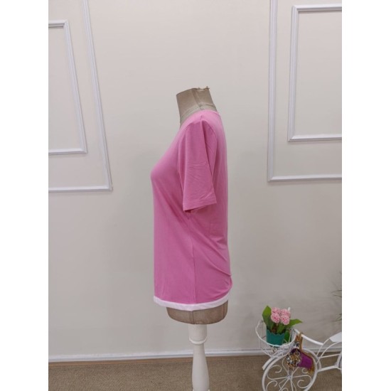 Kadın Kısa Kollu Bisiklet Yaka Viskon Bluz , 32560 Kadın Kısa Kollu Bisiklet Yaka Viskon Bluz , 32560