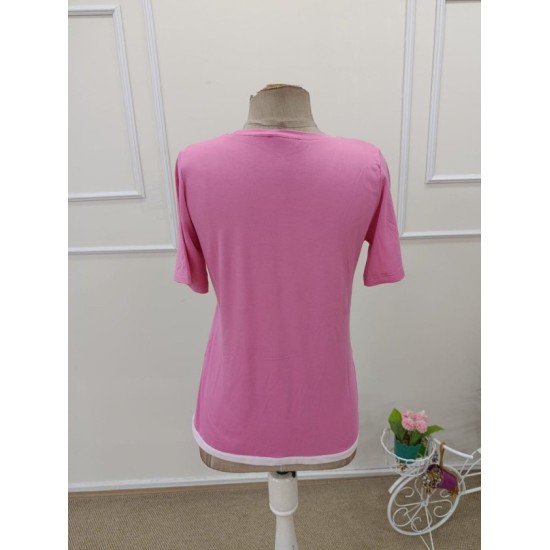 Kadın Kısa Kollu Bisiklet Yaka Viskon Bluz , 32560 Kadın Kısa Kollu Bisiklet Yaka Viskon Bluz , 32560