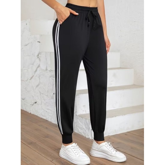 Kadın Yüksek Bel Yanı şerit Detaylı Viskon Iki Iplik Eşofman Altı, 32580 Kadın Yüksek Bel Yanı şerit Detaylı Viskon Iki Iplik Eşofman Altı, 32580