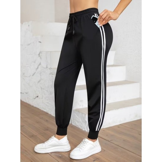 Kadın Yüksek Bel Yanı şerit Detaylı Viskon Iki Iplik Eşofman Altı, 32580 Kadın Yüksek Bel Yanı şerit Detaylı Viskon Iki Iplik Eşofman Altı, 32580