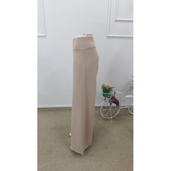 Kadın Yüksek Bel Beli Geniş Paçalı Uzun Janjan Krep Pantolon , 32593 Kadın Yüksek Bel Beli Geniş Paçalı Uzun Janjan Krep Pantolon , 32593