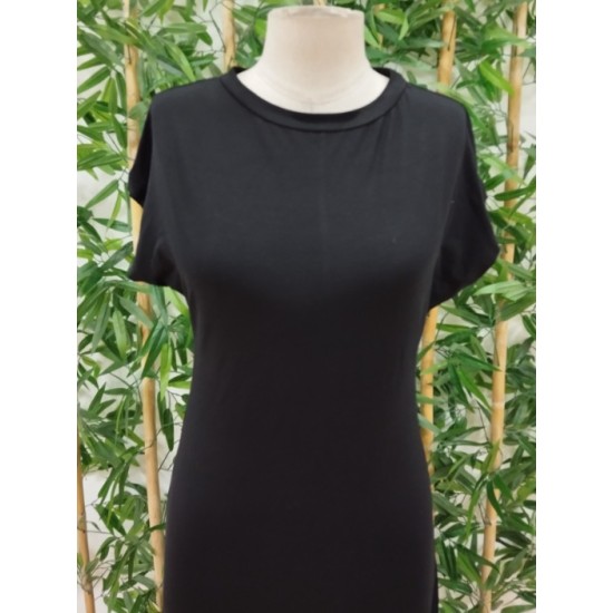 Kadın Uzun Kollu Yakası Açık Viskon Elbise , 32610