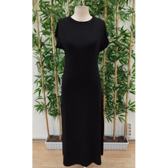 Kadın Uzun Kollu Yakası Açık Viskon Elbise , 32610