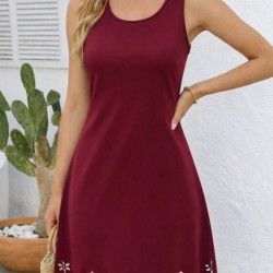 Kadın Askılı Yuvarlak Yakalı çiçek Desenli Ithal Krep Kısa Elbise, 32622