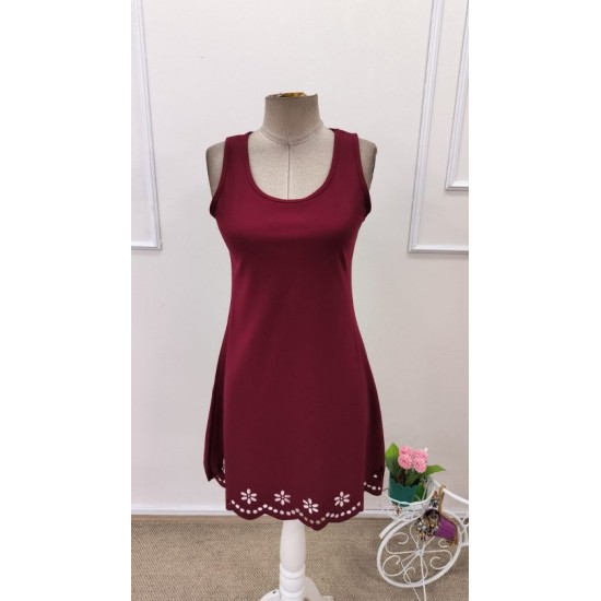 Kadın Askılı Yuvarlak Yakalı çiçek Desenli Ithal Krep Kısa Elbise, 32622 Kadın Askılı Yuvarlak Yakalı çiçek Desenli Ithal Krep Kısa Elbise, 32622