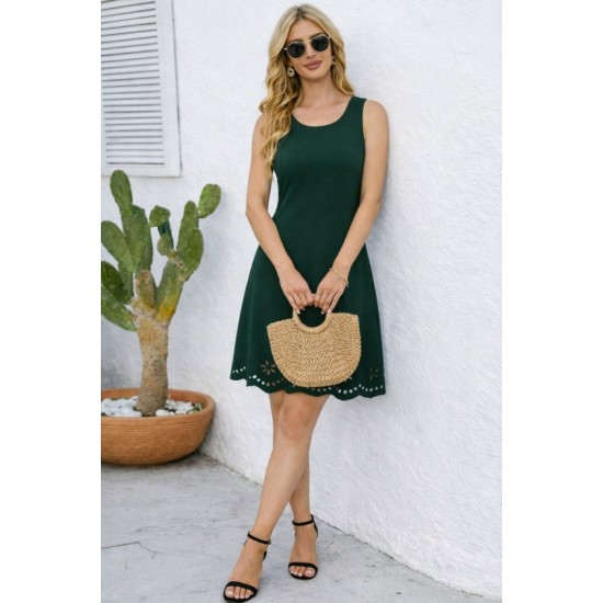 Kadın Askılı Yuvarlak Yakalı çiçek Desenli Ithal Krep Kısa Elbise, 32621