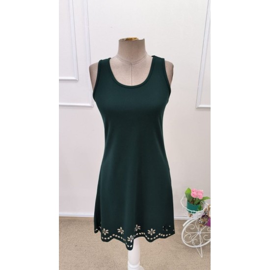 Kadın Askılı Yuvarlak Yakalı çiçek Desenli Ithal Krep Kısa Elbise, 32621