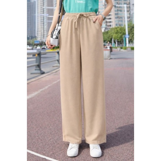 Kadın Yüksek Bel Lastikli Beli Kuşaklı Düz Paça Aerobin Pantolon , 32623 Kadın Yüksek Bel Lastikli Beli Kuşaklı Düz Paça Aerobin Pantolon , 32623