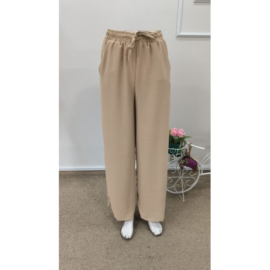 Kadın Yüksek Bel Lastikli Beli Kuşaklı Düz Paça Aerobin Pantolon , 32623 Kadın Yüksek Bel Lastikli Beli Kuşaklı Düz Paça Aerobin Pantolon , 32623