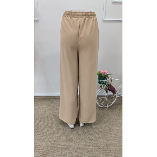 Kadın Yüksek Bel Lastikli Beli Kuşaklı Düz Paça Aerobin Pantolon , 32623 Kadın Yüksek Bel Lastikli Beli Kuşaklı Düz Paça Aerobin Pantolon , 32623