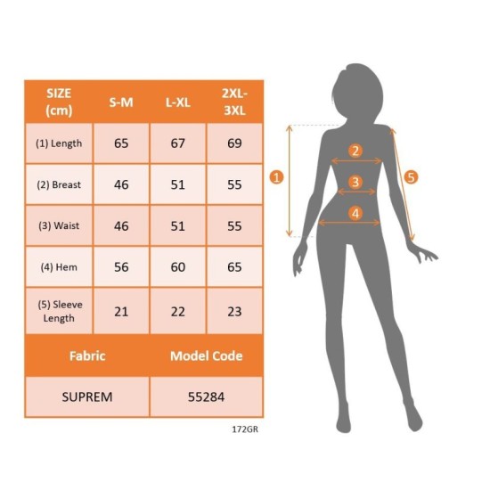 Kadın Kısa Kollu V Yakalı Desenli Süprem Bluz, 32637 Kadın Kısa Kollu V Yakalı Desenli Süprem Bluz, 32637