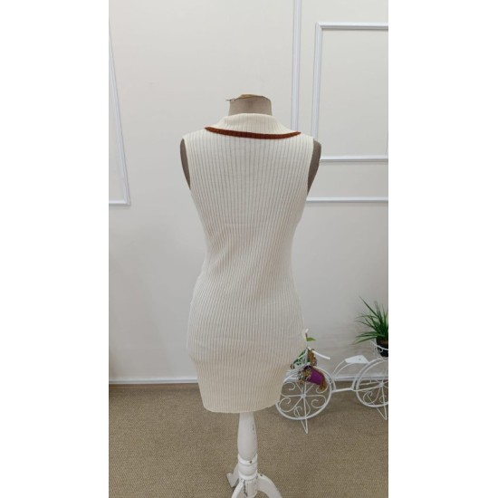 Kadın Omuzlardan Açık Ribanalı V Yaka Formunda Kısa Triko Elbise , 32636 Kadın Omuzlardan Açık Ribanalı V Yaka Formunda Kısa Triko Elbise , 32636