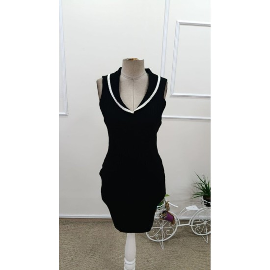 Kadın Omuzlardan Açık Ribanalı V Yaka Formunda Kısa Triko Elbise , 32634 Kadın Omuzlardan Açık Ribanalı V Yaka Formunda Kısa Triko Elbise , 32634