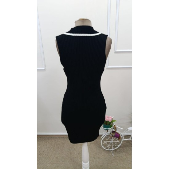 Kadın Omuzlardan Açık Ribanalı V Yaka Formunda Kısa Triko Elbise , 32634 Kadın Omuzlardan Açık Ribanalı V Yaka Formunda Kısa Triko Elbise , 32634