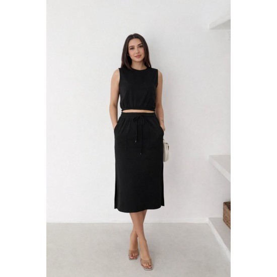 Kadın Iki Iplik Crop Etek Ikili Takım , 32646 Kadın Iki Iplik Crop Etek Ikili Takım , 32646