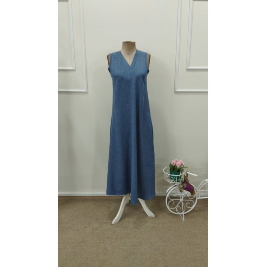 Kadın Askılı V Yakalı Uzun Elbise , 32690 Kadın Askılı V Yakalı Uzun Elbise , 32690